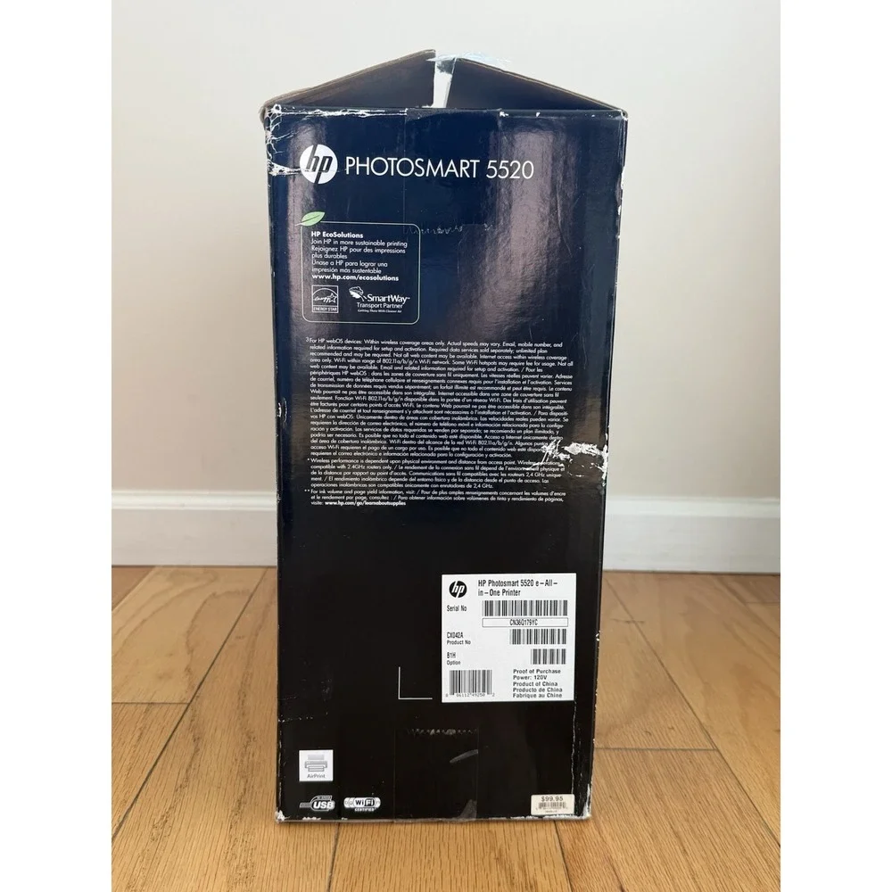 HP Photosmart 5520 All-In-One Inkjet Wireless Photo Color Printer Scanner